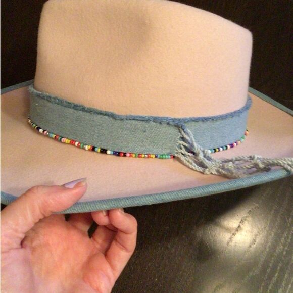 ! Rare saaale Wyeth seed bead denim rancher main image 4
